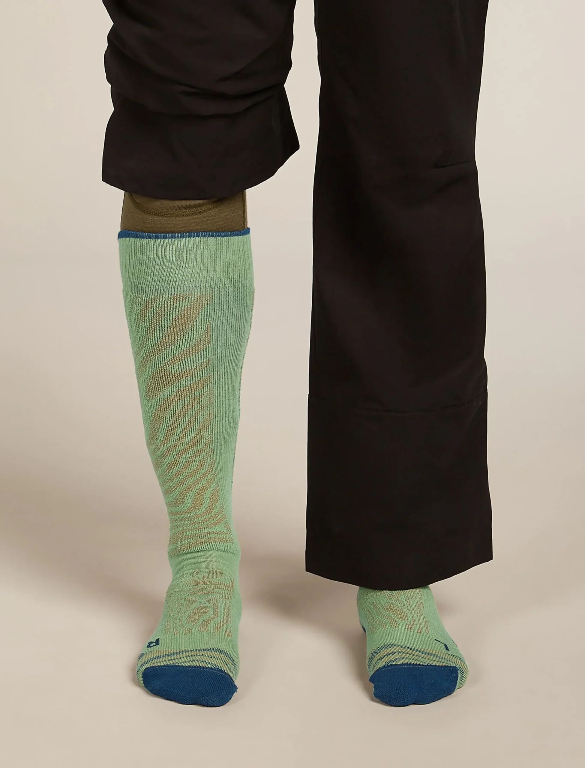Men Ski+ Kniehohe Socken Mountain Contour