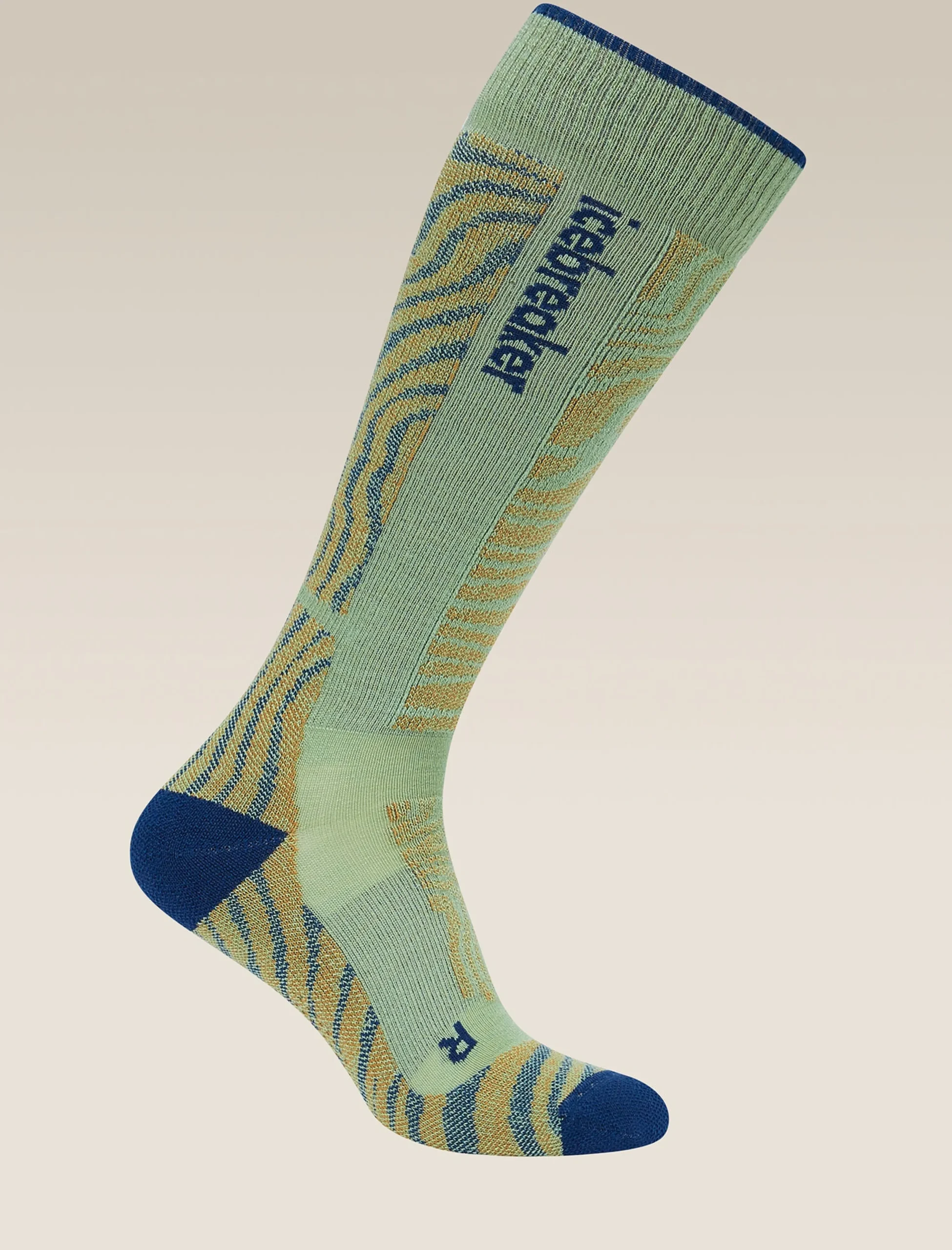 Men Ski+ Kniehohe Socken Mountain Contour